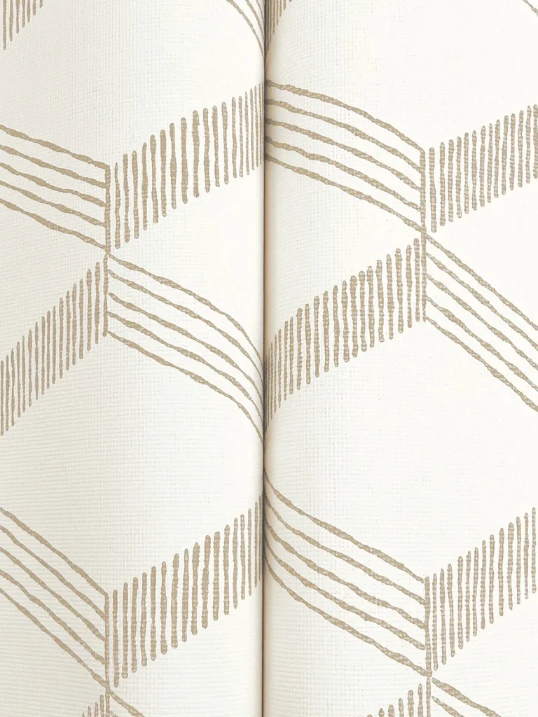 Palisades Paperweave Wallpaper - Taupe/White — Image 4