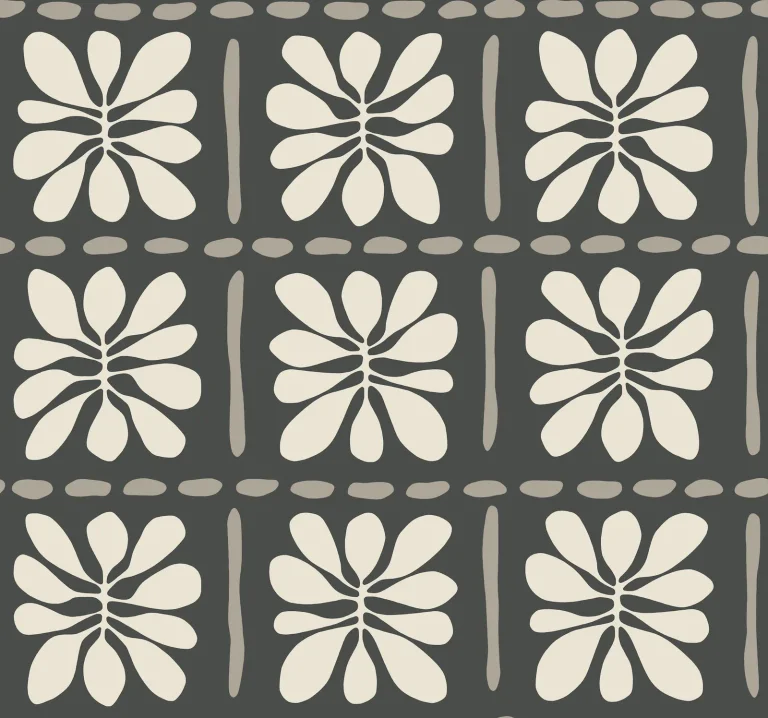 Mimosa Fleur Wallpaper - Carbon Black — Ảnh 5