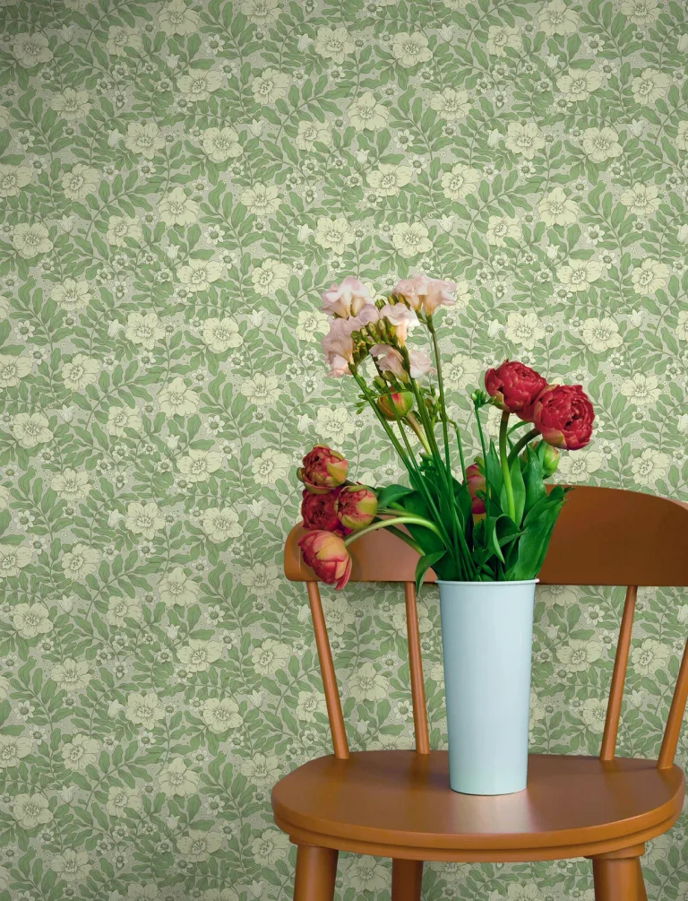 Maggan Floral Trail Wallpaper - Jade — Ảnh 2