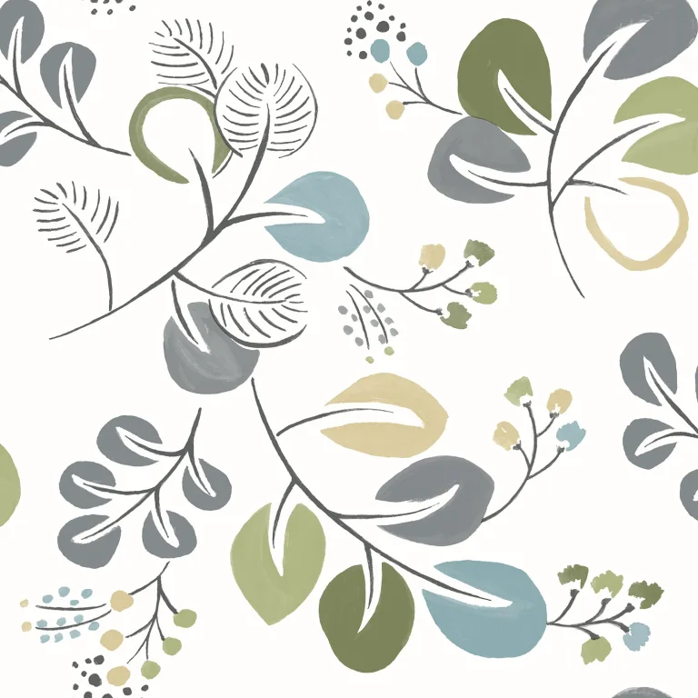 Jonah Leaf Trail Wallpaper - Green — Ảnh 3