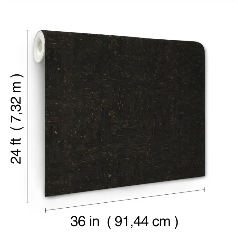 Ronald Redding Caldera Cork Wallpaper - Black — Ảnh 5