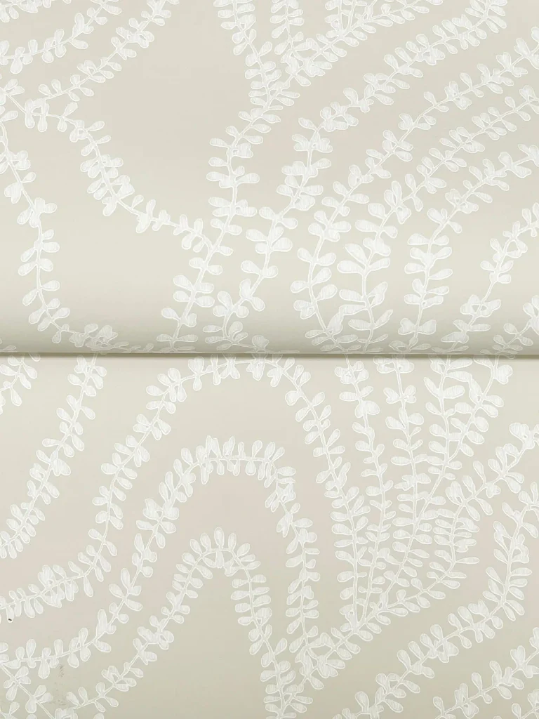 Ronald Redding String of Pearls Vine Wallpaper - Beige — Image 6