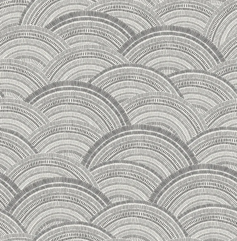 Encircle Geometric Wallpaper - Black — Ảnh 4