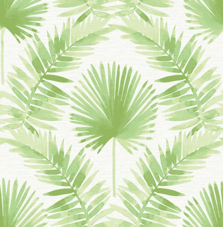 Calla Painted Palm Wallpaper - Green — Ảnh 4