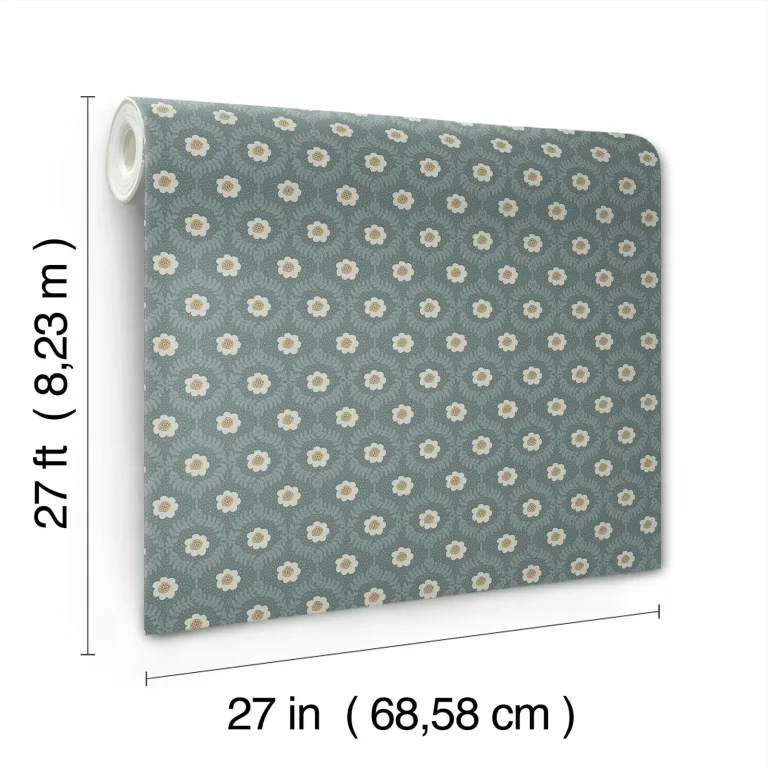 Rifle Paper Co. Emma Wallpaper - Slate — Ảnh 4