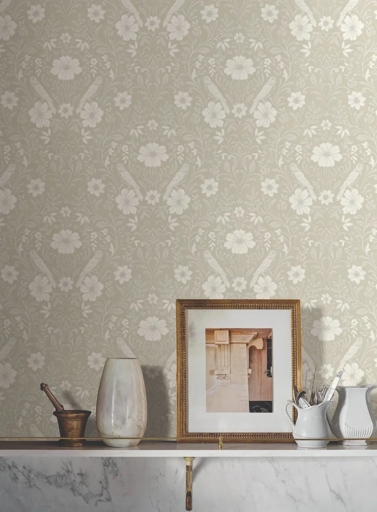 Magnolia Home Colette Wallpaper - Linen — Ảnh 5