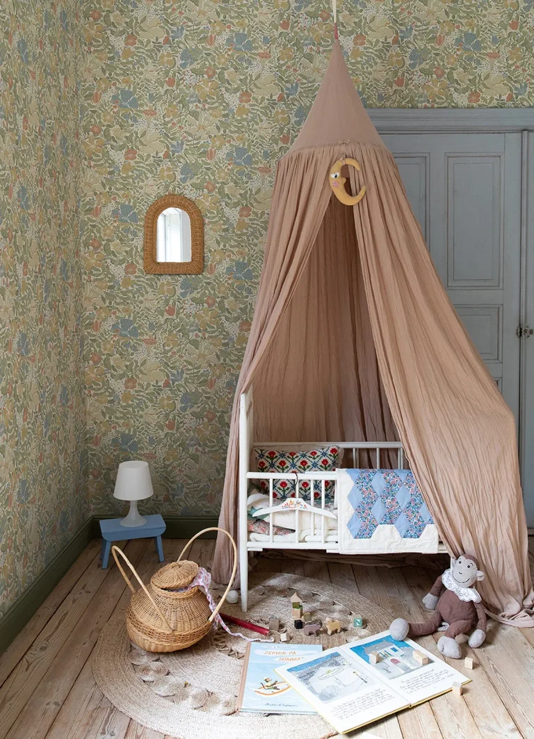 Midsommar Floral Medley Wallpaper - Light Green — Image 2