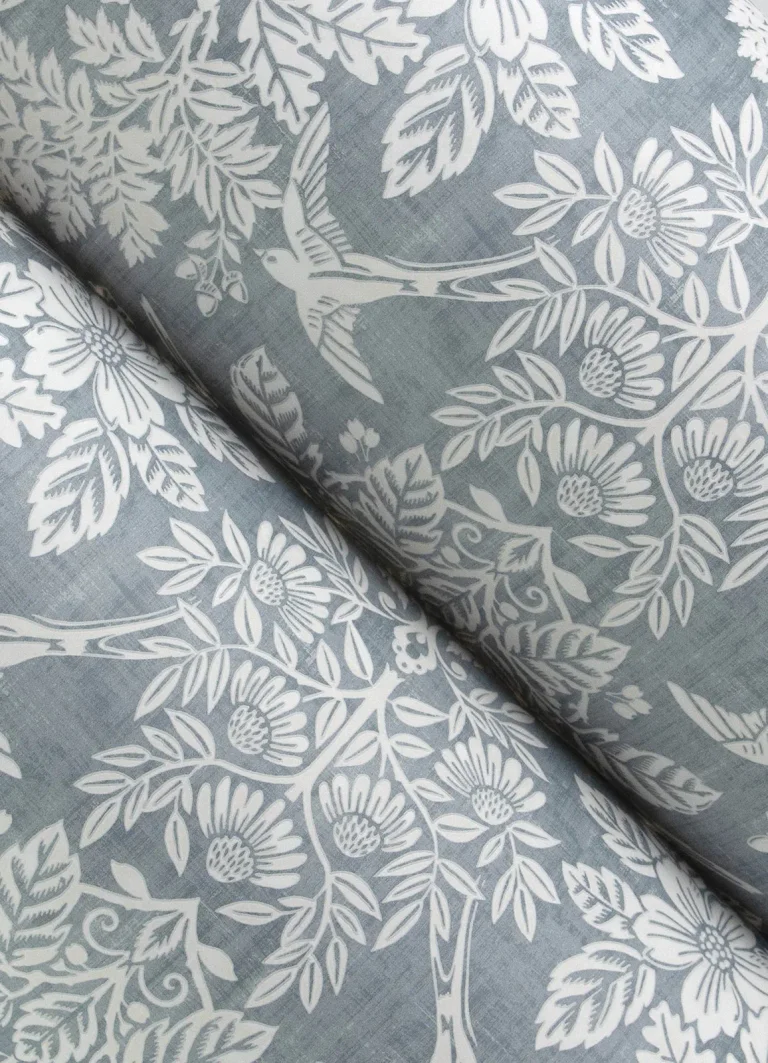 Chris Loves Julia Finch Woodland Damask Wallpaper - Light Blue — Ảnh 6