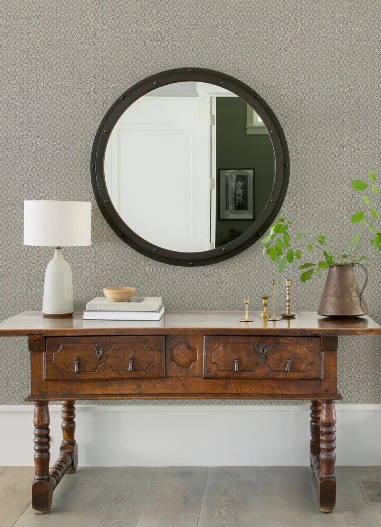 Hui Paper Weave Grasscloth Wallpaper - Grey — Ảnh 5