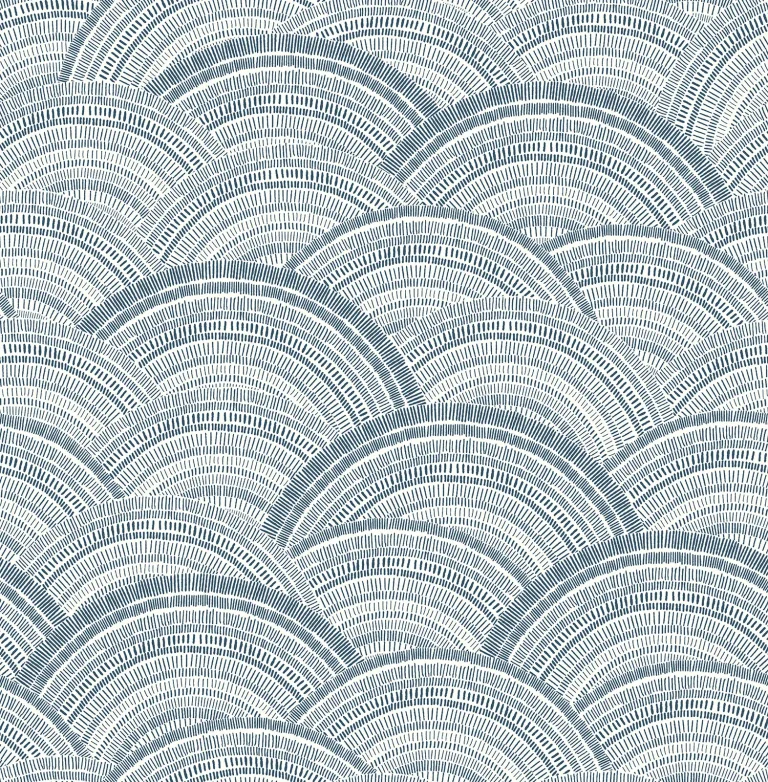 Encircle Geometric Wallpaper - Indigo — Ảnh 5