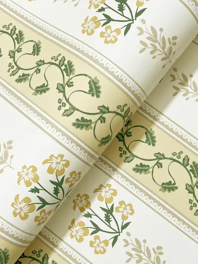 Rifle Paper Co. Portico Wallpaper - Gold & Cream