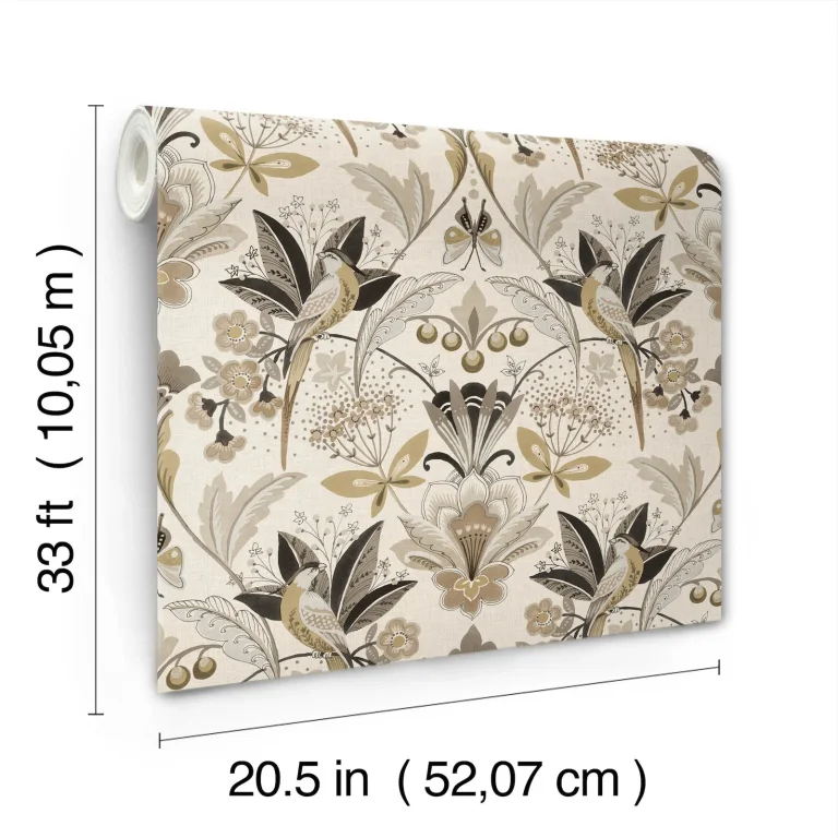 Bernadette Garden Wilderness Wallpaper - Black — Ảnh 6