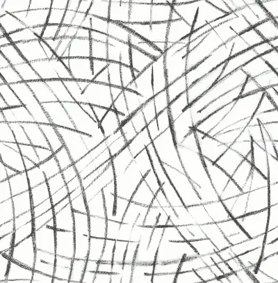 Willy Nilly Brushstrokes Wallpaper - Black