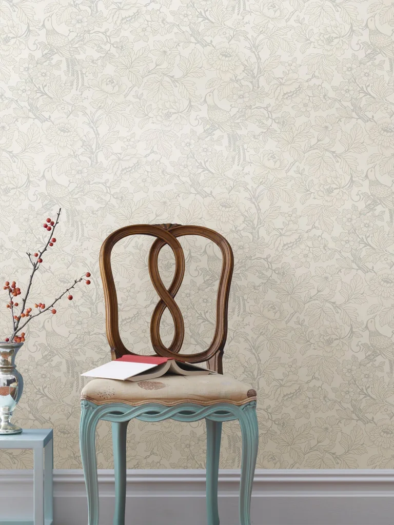 Beaufort Peony Chinoiserie Wallpaper - Dove — Ảnh 3