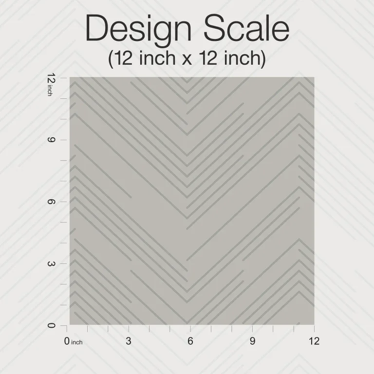 Polished Chevron Wallpaper - Taupe/Silver — Ảnh 2