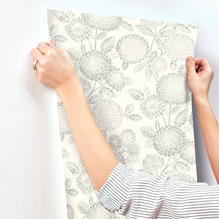Chesapeake Zalipie Floral Trail Wallpaper - Grey — Ảnh 4