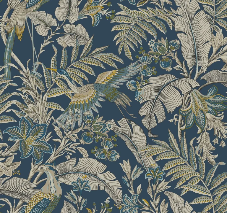 Heronwood Wallpaper - Navy — Ảnh 5