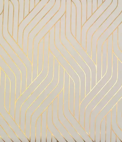Ebb & Flow Wallpaper - Almond/Gold