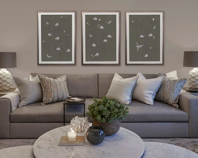 Sage Artwork - Magnolia Canopy - Small / Triptych — Image 4