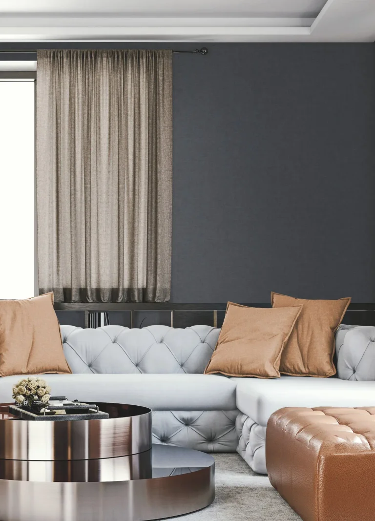 Gunny Sack Texture Wallpaper - Dark Blue — Ảnh 2