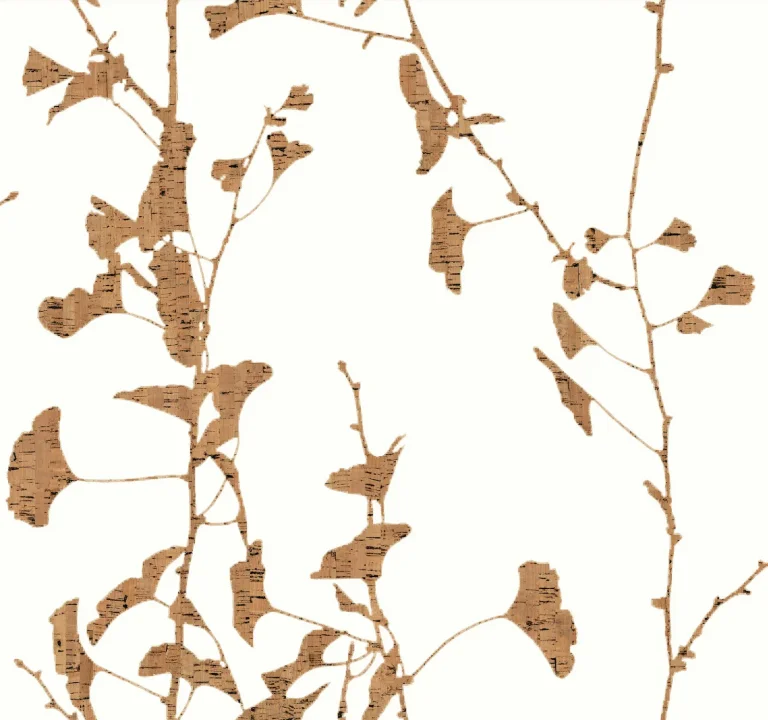 Ronald Redding Ginkgo Silhouette Cork Wallpaper - Brown — Ảnh 5