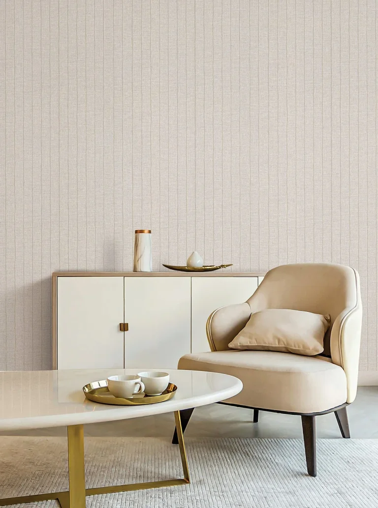 Cording Stripe Wallpaper - Pearl — Ảnh 4