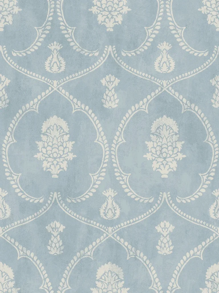 Ronald Redding Royal Damask Wallpaper - Blue — Ảnh 4