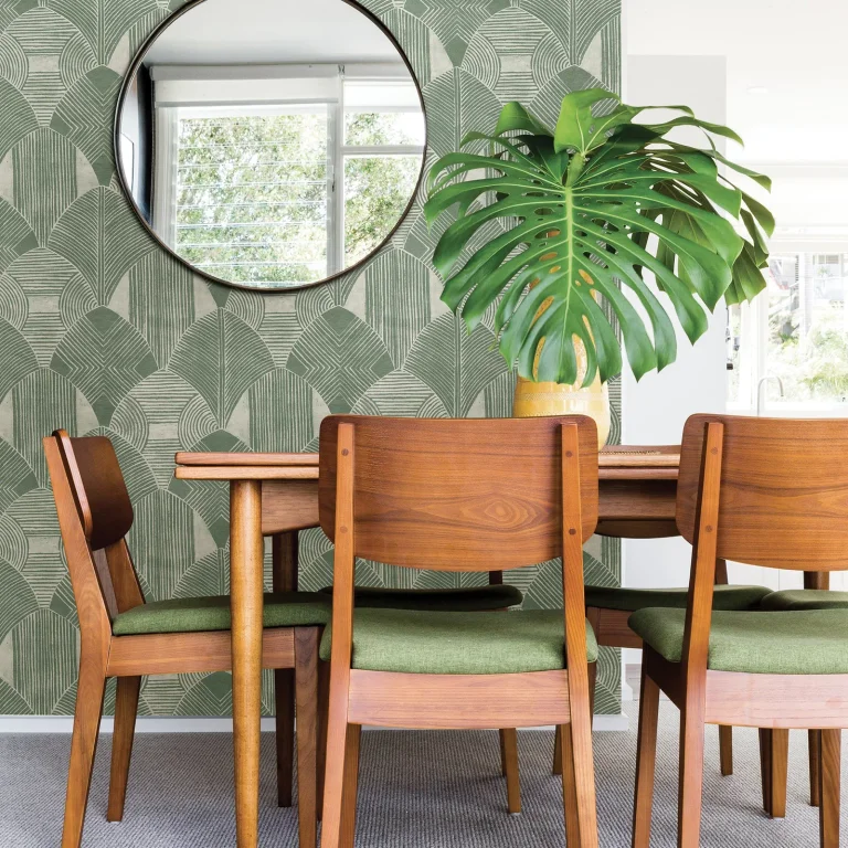 Westport Geometric Wallpaper - Green — Ảnh 3