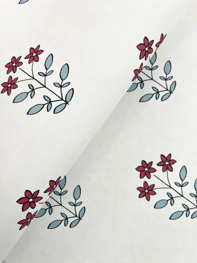 Kit Floral Wallpaper - Red — Ảnh 6