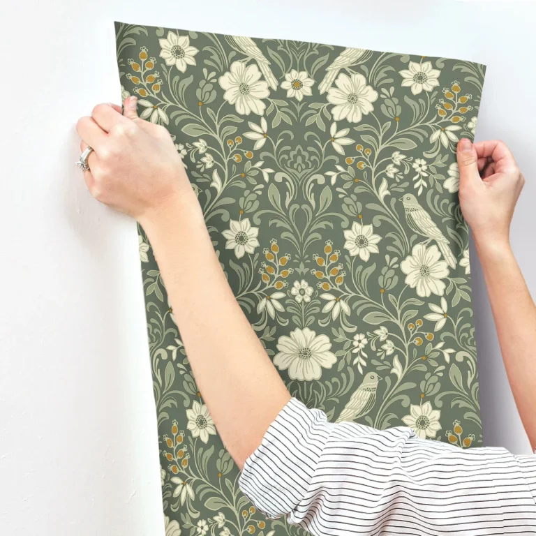 Magnolia Home Colette Wallpaper - Olive — Image 3