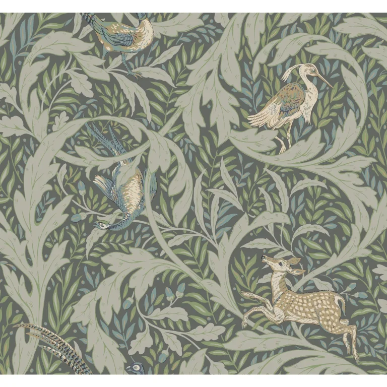 Ronald Redding Woodland Tapestry Wallpaper - Sage — Ảnh 3