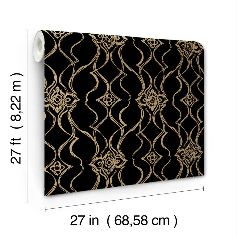 Candice Olson Pirouette Wallpaper - Black & Gold — Image 8