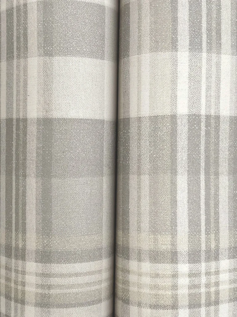 Chesapeake Dutton Plaid Wallpaper - Grey — Ảnh 3