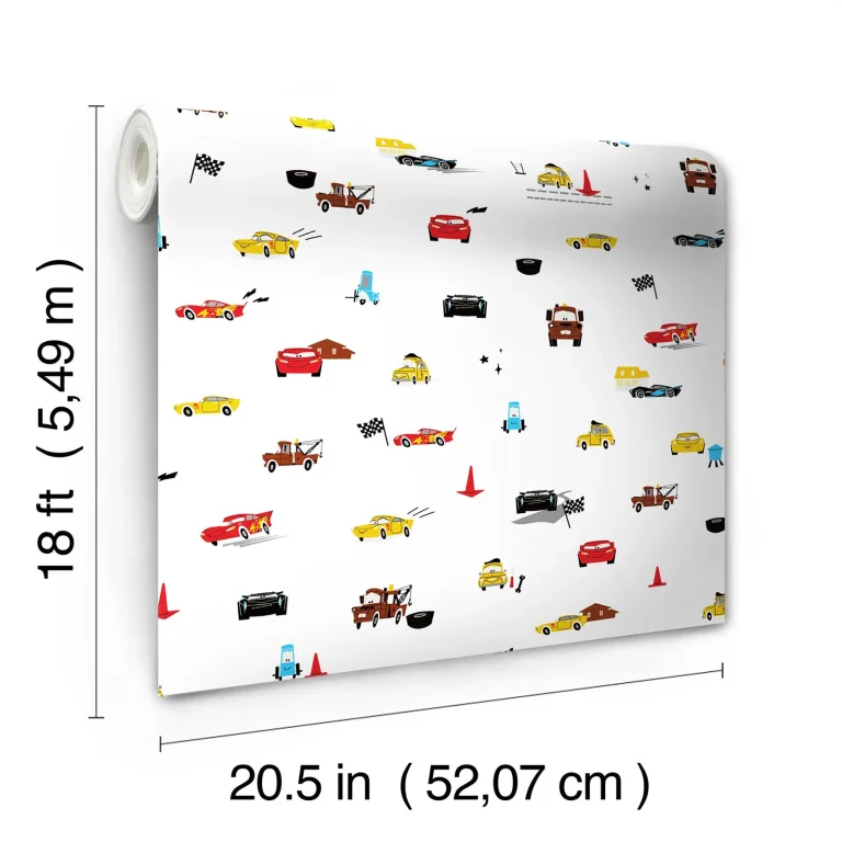 Disney & Pixar Cars Racing Peel and Stick Wallpaper - Red — Ảnh 8