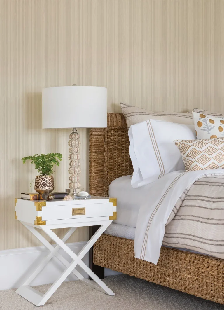 Cedric Paintble Stripe Wallpaper - White — Ảnh 3