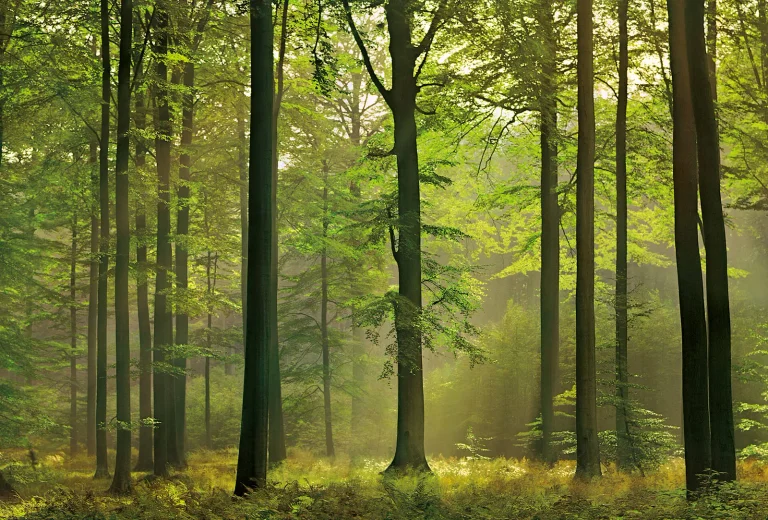 Autumn Forest - Wall Mural 5419 - 4 Panel - 192cm x 260cm — Ảnh 2