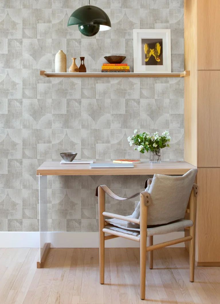 Woodbine Abstract Geometric Wallpaper - Neutral — Ảnh 5