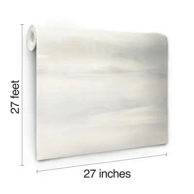 Candice Olson Soothing Mists Scenic Wallpaper - White