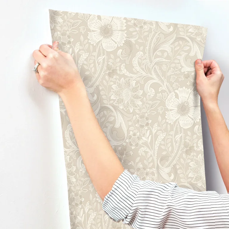 Chesapeake Liora Floral Trail Wallpaper - Beige — Ảnh 4