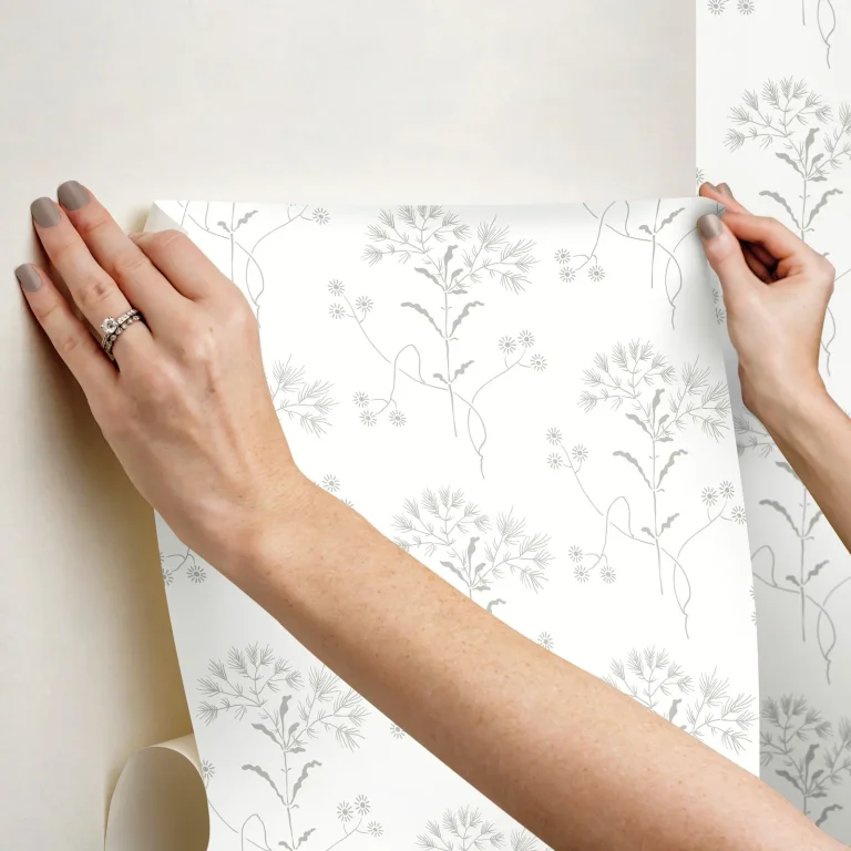 Magnolia Home Wildflower Wallpaper - Grey — Image 3