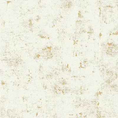 Concrete Effect White/Gold Wallpaper - 230775