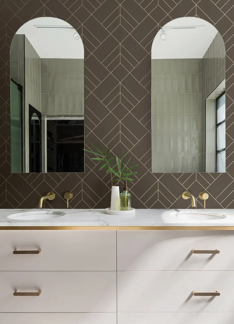 Sander Geometric Wallpaper - Chocolate — Ảnh 2