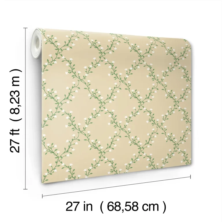 Rifle Paper Co. Bellflower Wallpaper - Linen — Ảnh 2