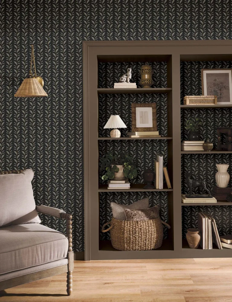 Rifle Paper Co. Seagrass Wallpaper - Black — Ảnh 5