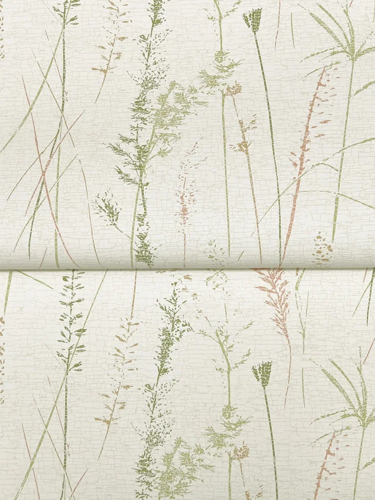 Meadow Splendor Botanical Wallpaper - Salmon — Ảnh 2