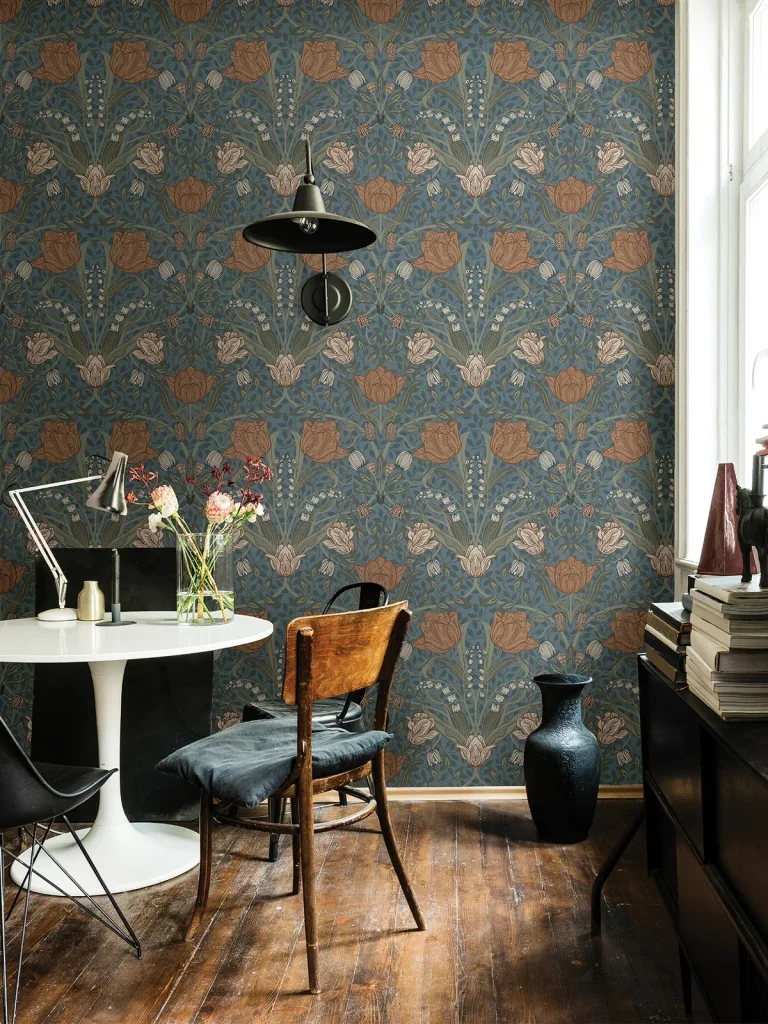 Filippa Wallpaper - Blue — Image 2