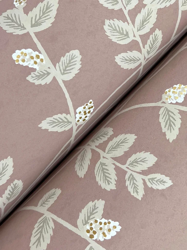 Rifle Paper Co. Climbing Vine Wallpaper - Rose — Image 2