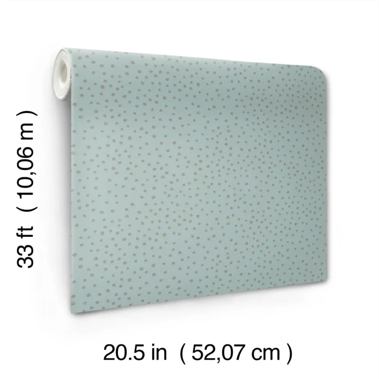 Cassie Petite Polka Wallpaper - Light Blue — Ảnh 6