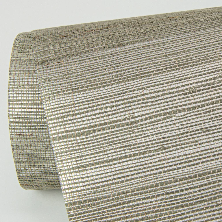 Caihon Sisal Grasscloth Wallpaper - Silver — Ảnh 3