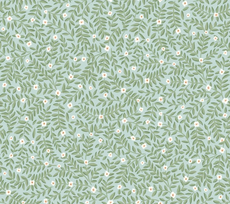 Rifle Paper Co. Elodie Petite Floral Peel and Stick Wallpaper - Light Blue — Ảnh 2